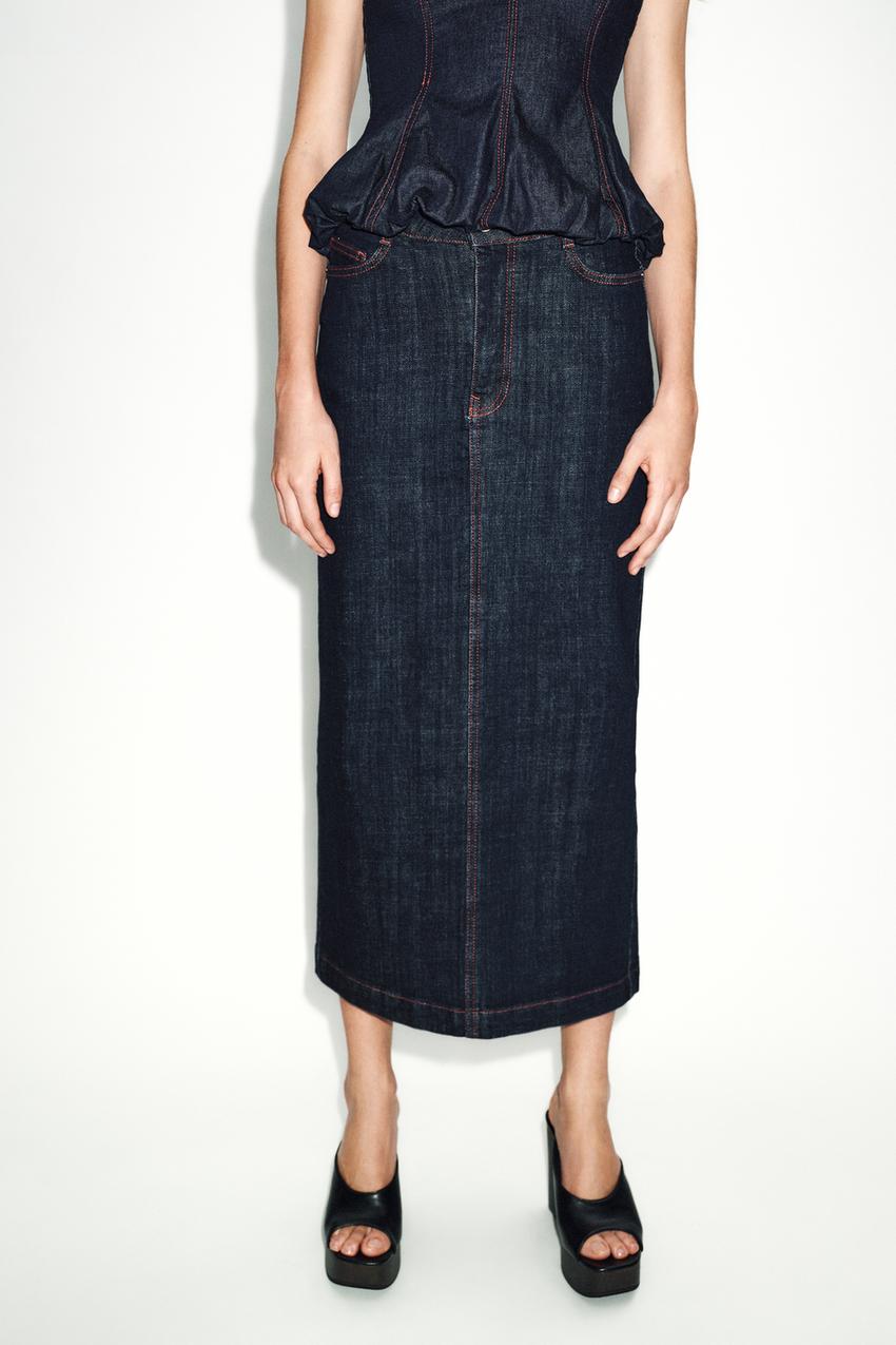 Jupe Z1975 midi en denim