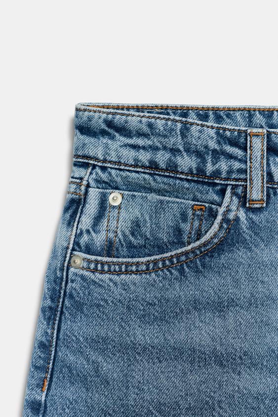 Bermuda Z1975 en denim taille mi-haute