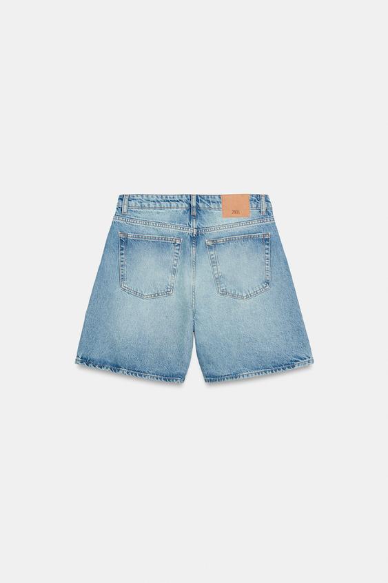 Short Z1975 en denim taille croisée