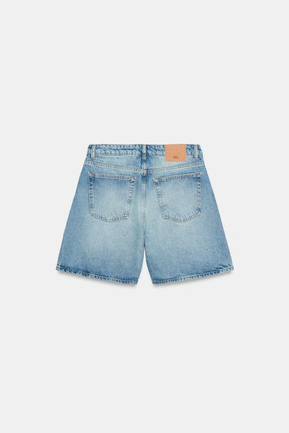 Short Z1975 en denim taille croisée