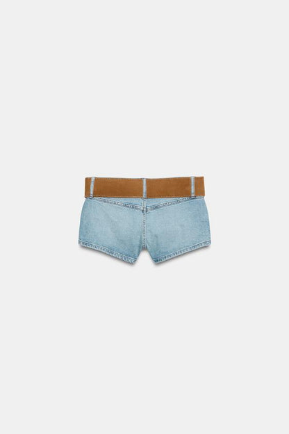 Short Z1975 en denim avec ceinture