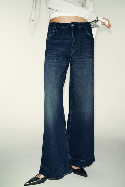 Jean Z1975 coupe ample à jambe large taille haute