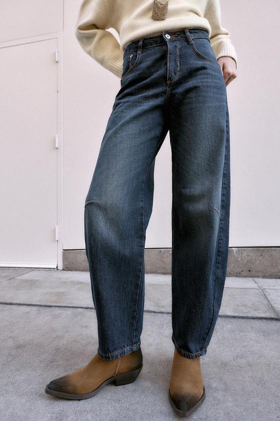 Jean Z1975 coupe ballon taille mi-haute