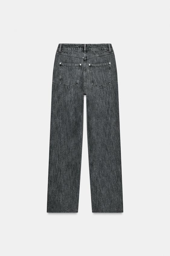 Jean Z1975 coupe droite, taille haute à ceinture croisée