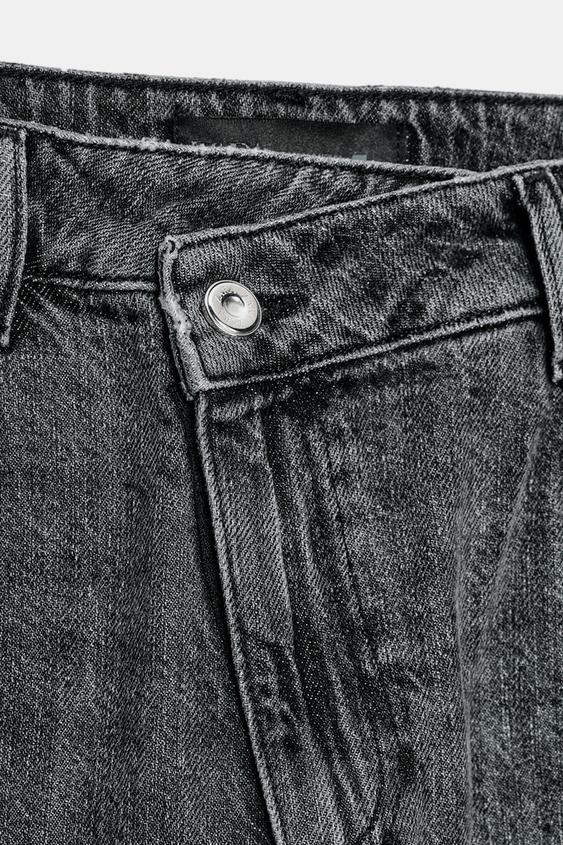 Jean Z1975 coupe droite, taille haute à ceinture croisée