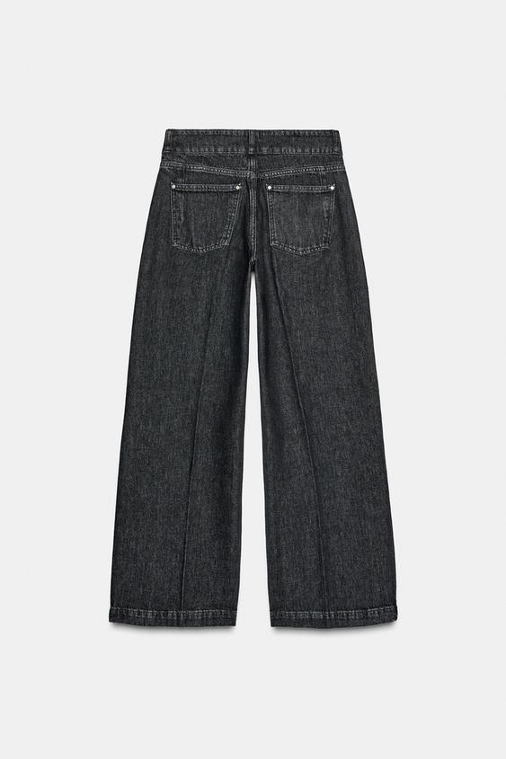Jean Z1975 à jambe large taille haute