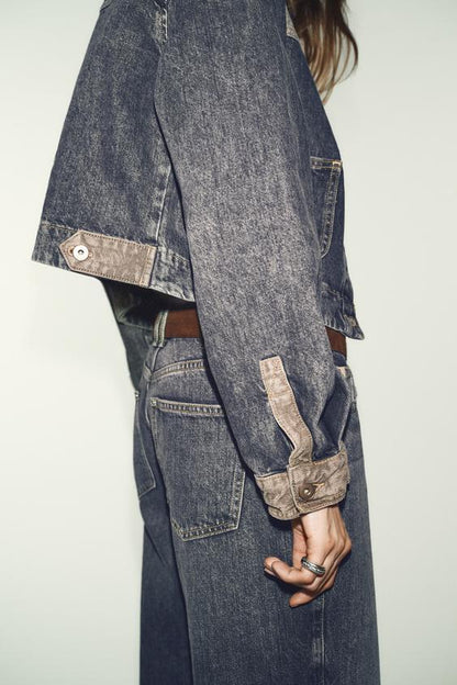Blouson Z1975 contrasté en denim