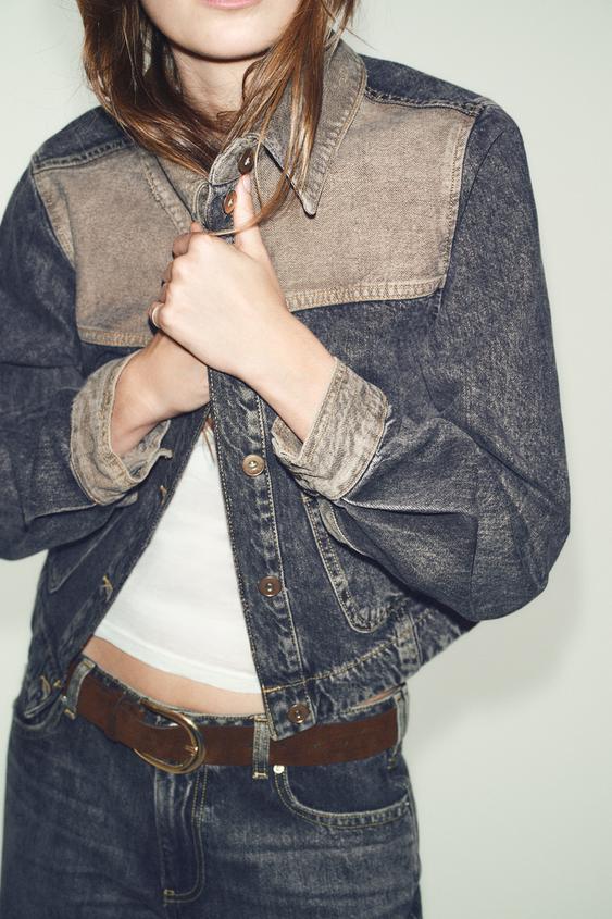 Blouson Z1975 contrasté en denim