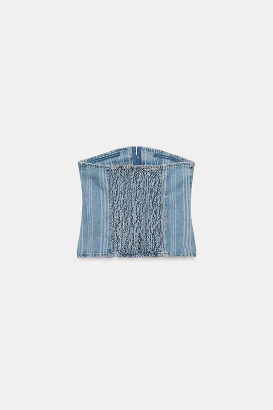 Top Z1975 en denim à rayures