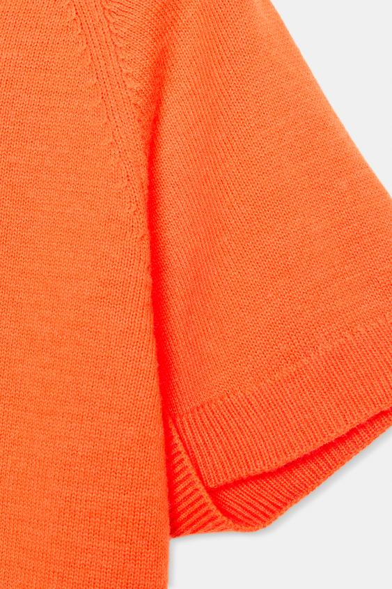 Pull en maille à manches courtes