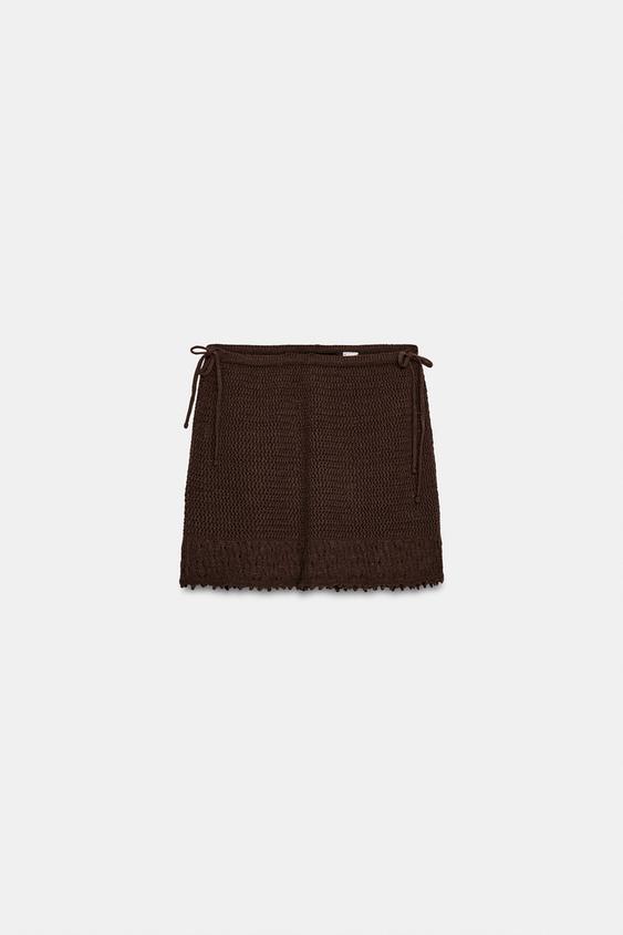 Jupe mini en maille