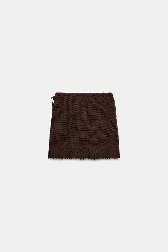 Jupe mini en maille