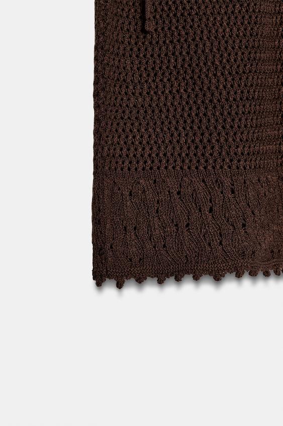 Jupe mini en maille