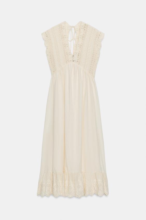 Robe contrastée en maille