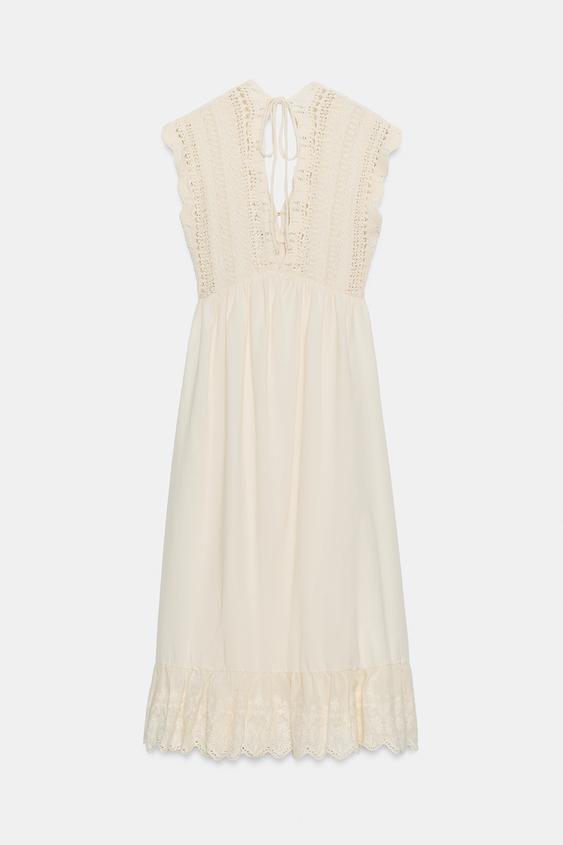 Robe contrastée en maille