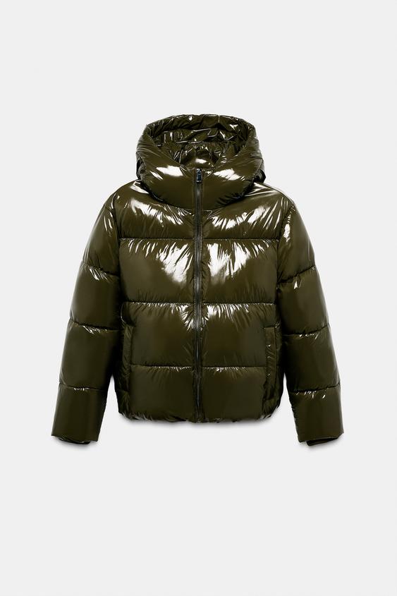 Anorak effet brillant déperlant coupe-vent