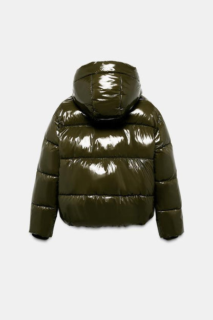 Anorak effet brillant déperlant coupe-vent
