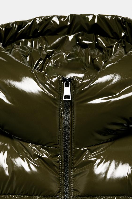 Anorak effet brillant déperlant coupe-vent