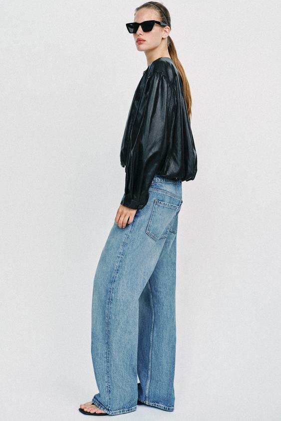 Blouson ballon effet cuir