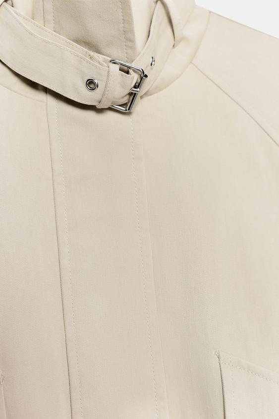 Veste bomber oversize à col montant