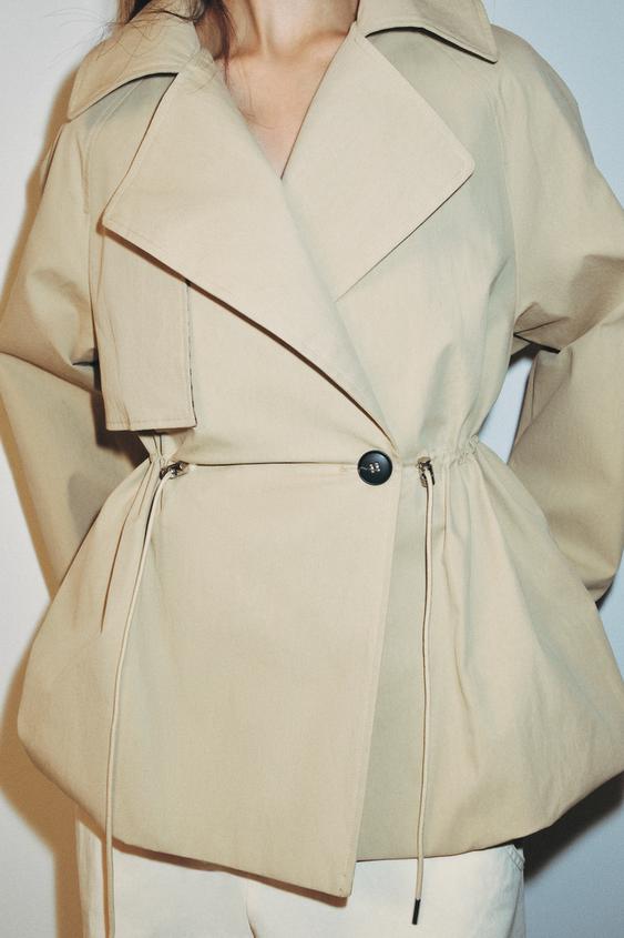 Trench court taille réglable