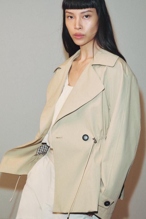 Trench court taille réglable
