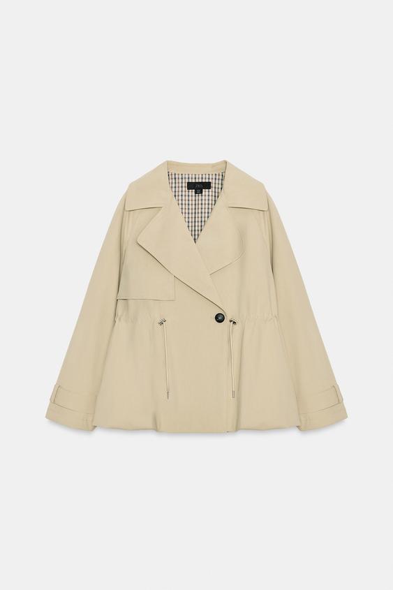 Trench court taille réglable