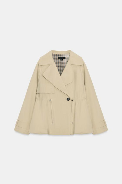 Trench court taille réglable