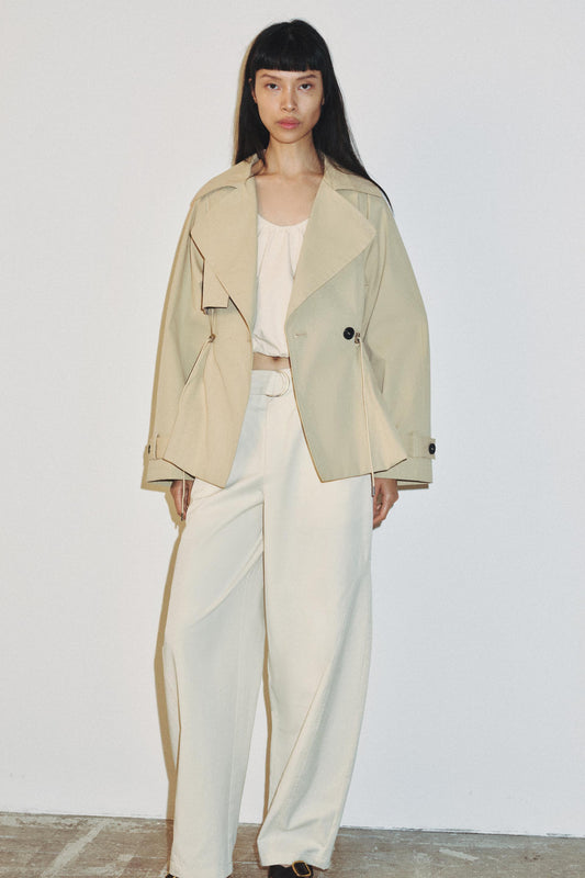 Trench court taille réglable