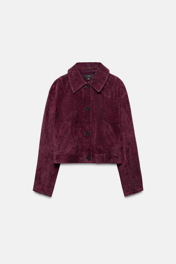 Blouson 100 % cuir suédé