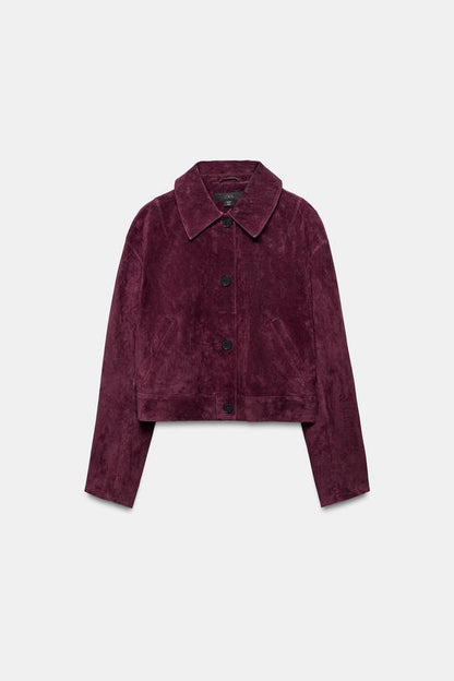 Blouson 100 % cuir suédé