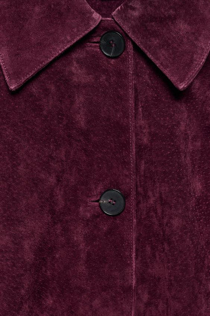 Blouson 100 % cuir suédé