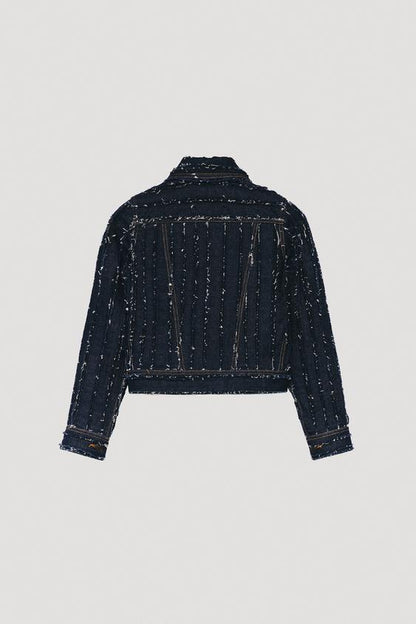 Veste en denim effilochée Édition limitée