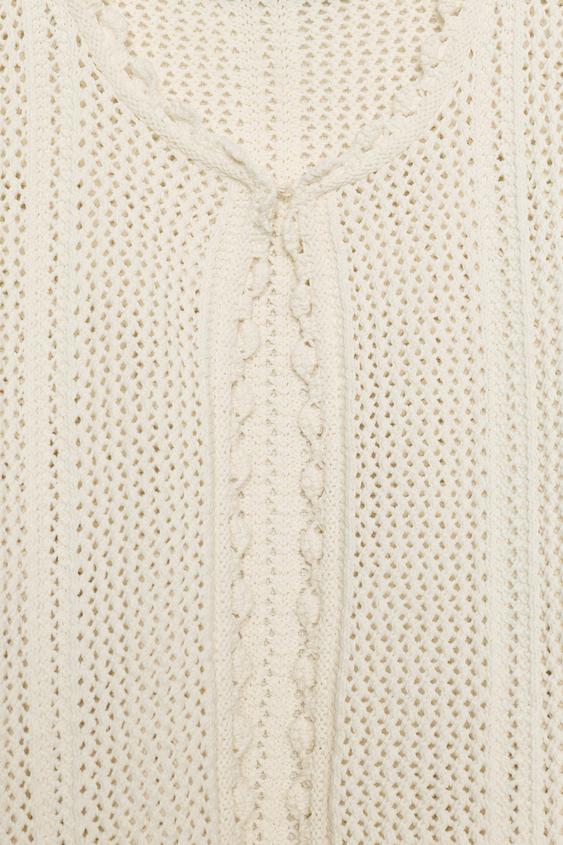 Veste en maille pointelle