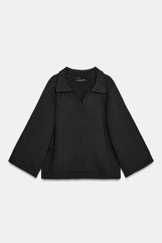 Pull en maille à col V