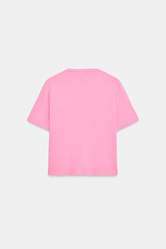 Veste en maille à manches courtes