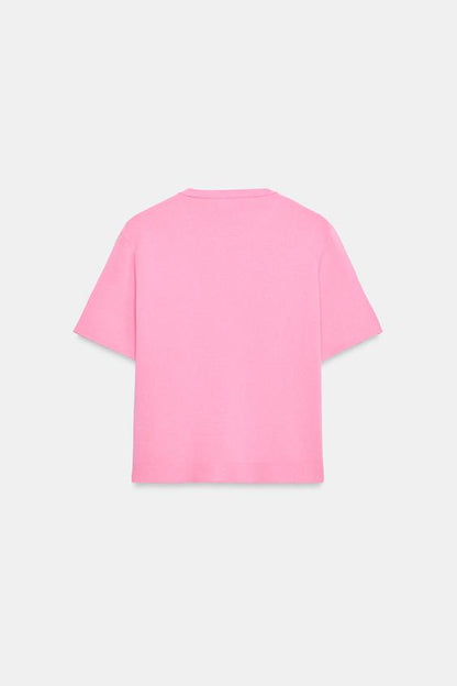 Veste en maille à manches courtes