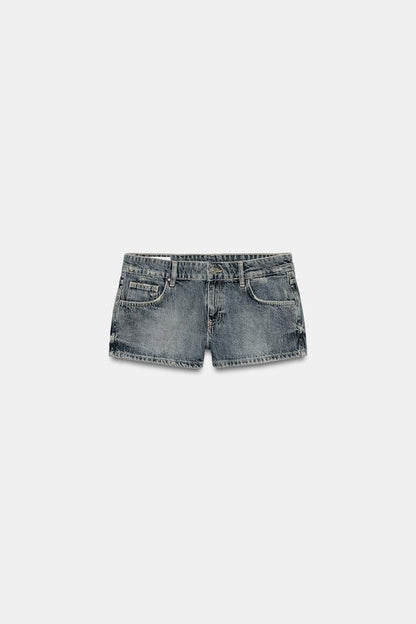 Short mini en denim TRF à clous