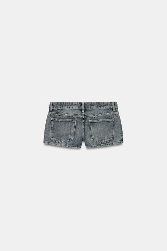 Short mini en denim TRF à clous