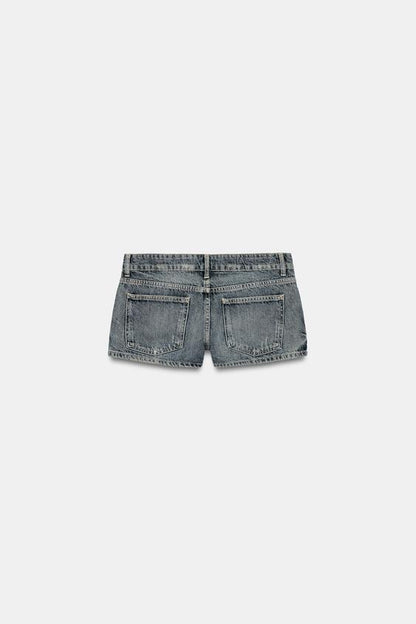Short mini en denim TRF à clous