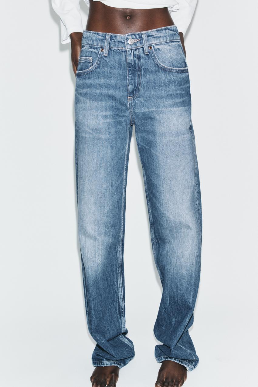 Jean TRF à jambe large taille haute