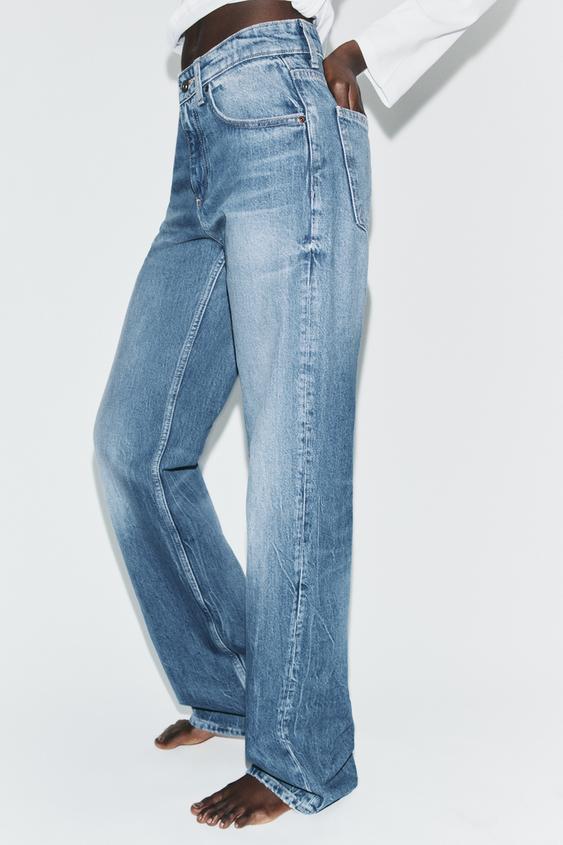 Jean TRF à jambe large taille haute
