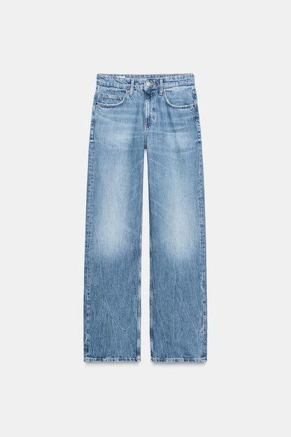 Jean TRF à jambe large taille haute