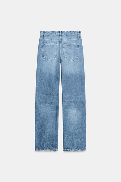 Jean TRF à jambe large taille haute