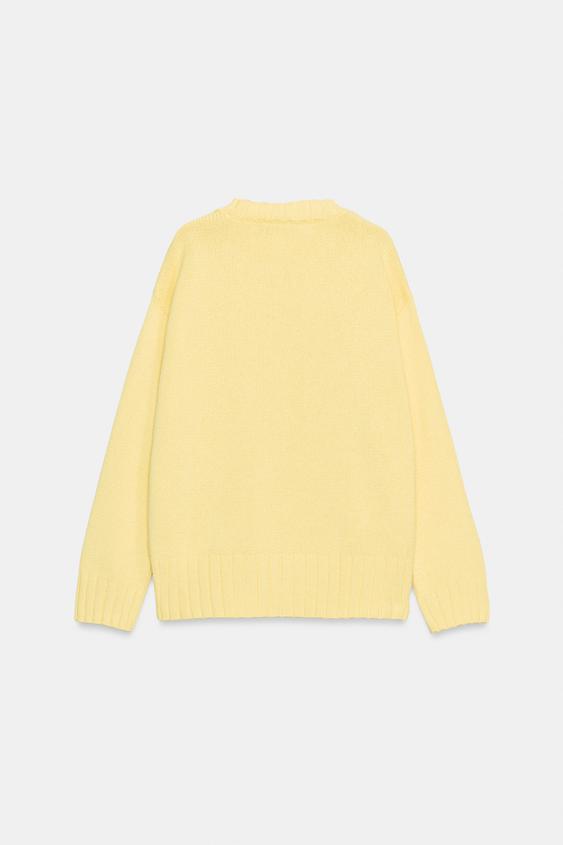 Pull en maille à bas asymétrique