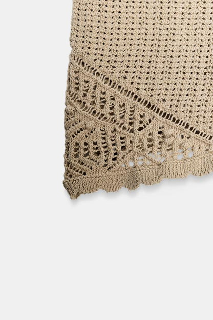 Short en maille pointelle