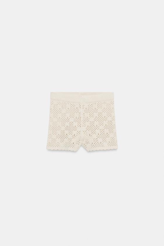 Short en maille pointelle