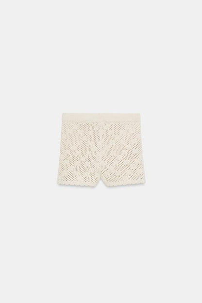 Short en maille pointelle