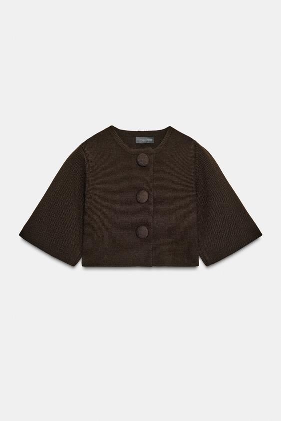 Veste courte en maille