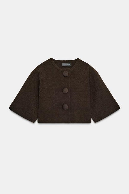 Veste courte en maille